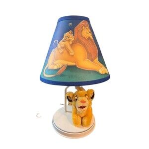 Vintage Lion King Simba Mufasa 1990's Dolly portable lamp Working